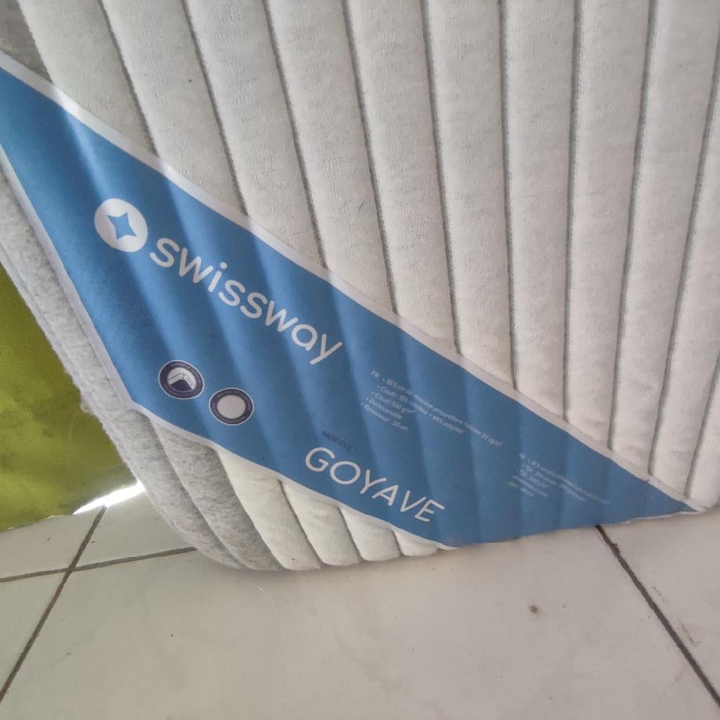 2 persoons matras SWISSWAY 180 X 200, Maison & Meubles, Chambre à coucher | Matelas & Sommiers, Matelas, Comme neuf, Enlèvement