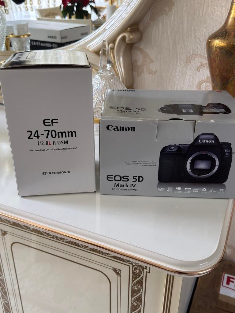 Canon EOS 5D Mark4 met lens 24x70 f2,8 L, TV, Hi-fi & Vidéo, Enlèvement ou Envoi, Comme neuf, Canon