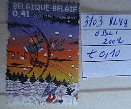Belgique 3103 (O) BL48, Envoi, Affranchi, Oblitéré
