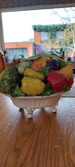 Vintage  - Groente- en fruitschaal in biscuit, Antiek en Kunst, Ophalen of Verzenden