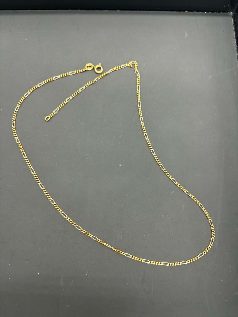 Gouden ketting 47 cm, Handtassen en Accessoires, Ophalen, Zo goed als nieuw