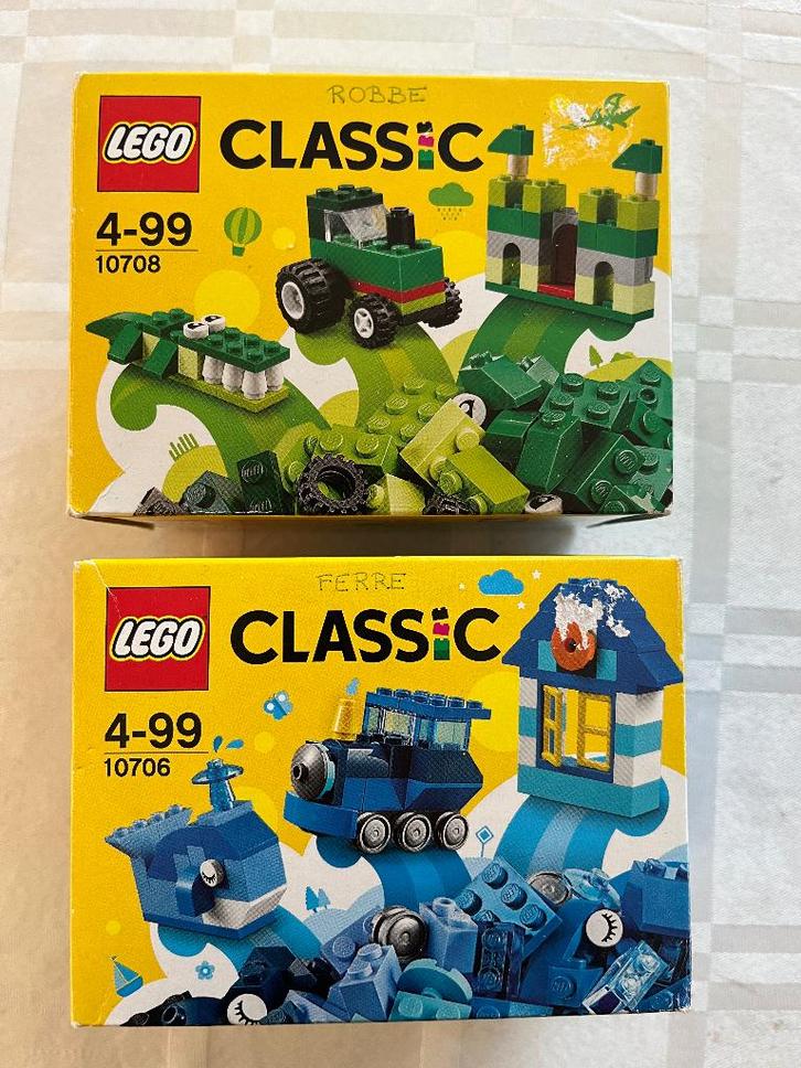 Lego classic 10708 + 10706, Kinderen en Baby's, Speelgoed | Duplo en Lego, Zo goed als nieuw, Lego, Complete set, Ophalen of Verzenden