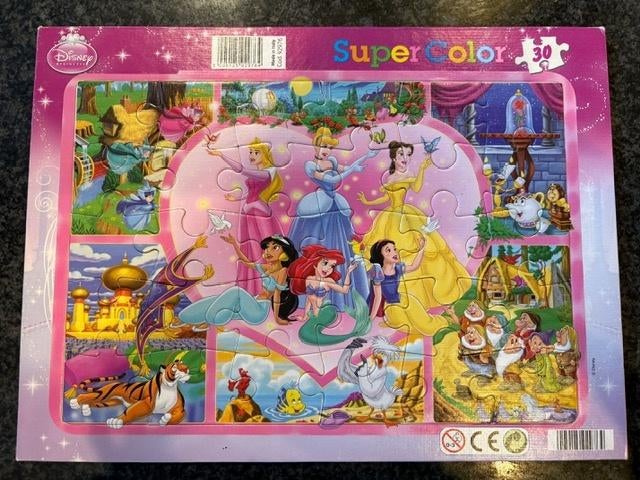 Inleg puzzel Disney prinsessen 30 stuks, Ophalen of Verzenden