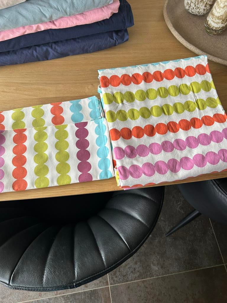 Zeer mooie katoenen dekbedovertrek 2 persoons, Dekbedovertrek, Ophalen of Verzenden, Roze, Nieuw