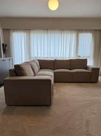 Canapé d'angle taupe, Maison & Meubles, Enlèvement, Utilisé, Tissus, Modern scandinavisch