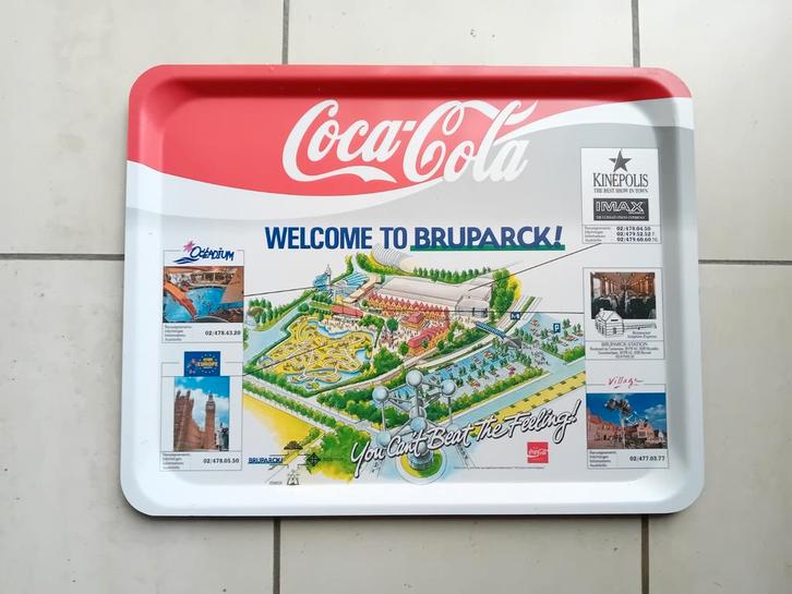 Dienblad Bruparck Brussel Mini Europa Coca-Cola, Verzamelen, Merken en Reclamevoorwerpen, Zo goed als nieuw, Gebruiksvoorwerp