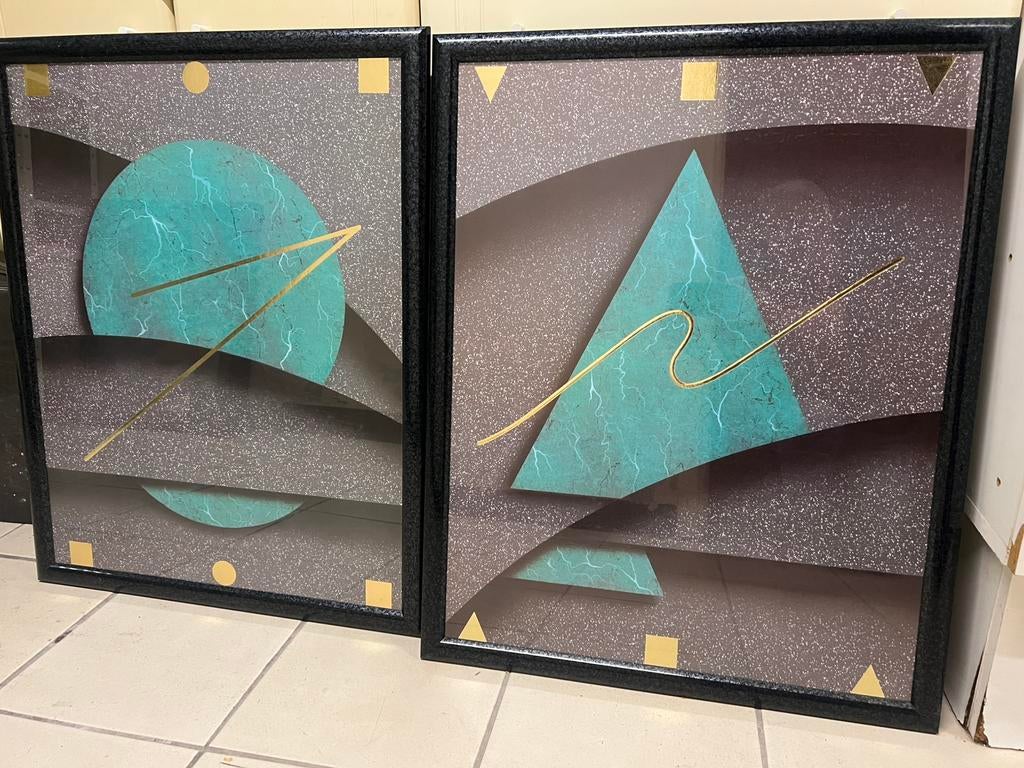 Schilderij 60 *75, Antiek en Kunst, Kunst | Schilderijen | Modern, Ophalen