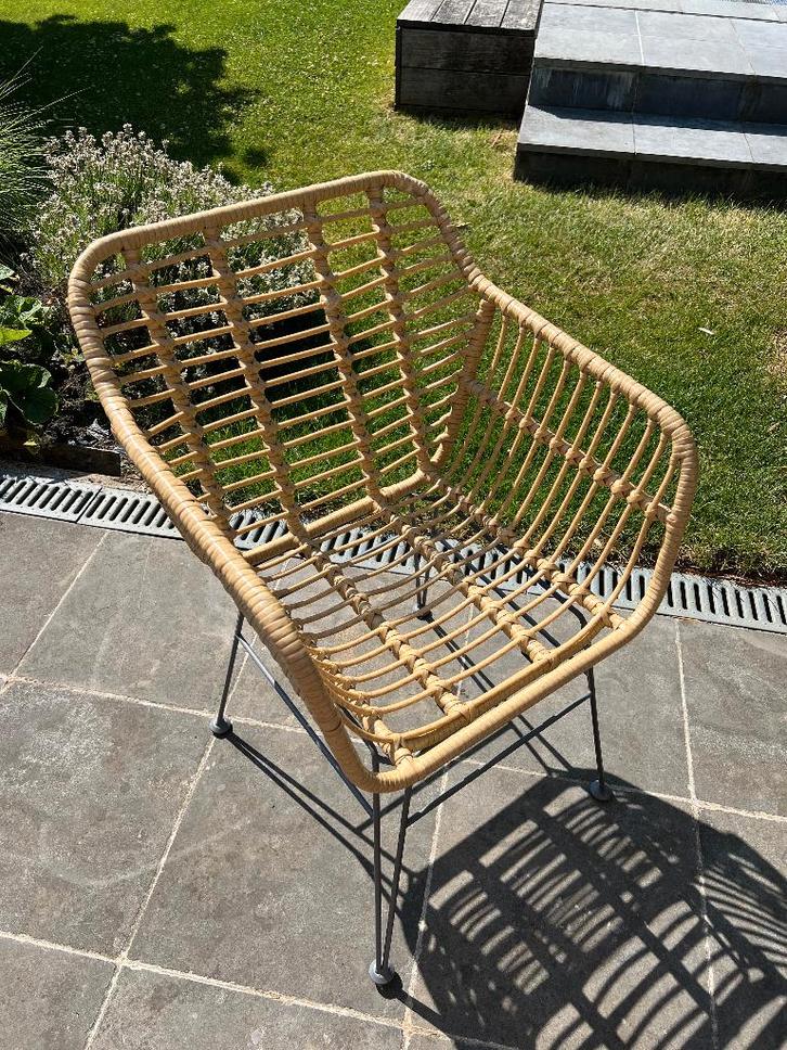 4 nieuwe Lambada Sesame maaltijdstoelen, Tuin en Terras, Tuinstoelen, Nieuw, Metaal, Ophalen