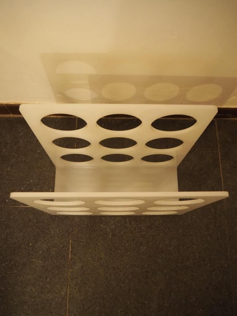 Magazine rek in kunststof, Ophalen, Zo goed als nieuw, Kunststof, Cd's