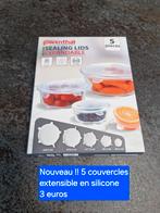 Nouveau !! 5 couvercles extensible en silicone, Enlèvement ou Envoi