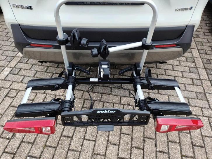 UEBLER i21 fietsendrager, Auto diversen, Fietsendragers, Zo goed als nieuw, Achterklepdrager, 2 fietsen, Brede banden, Elektrische fiets