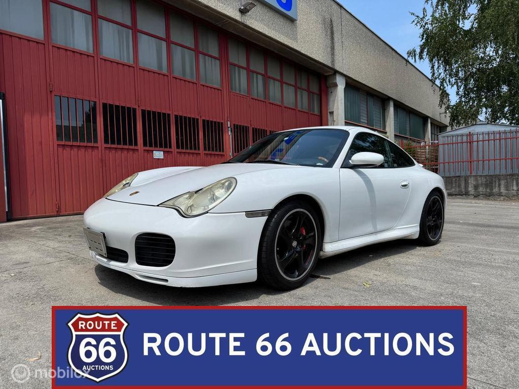 Porsche 911 Carrera 4S Coupe | 2003 | Route 66 Auctions, Auto's, Gebruikt, Zwart, Bedrijf, Handgeschakeld
