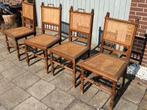4 antieke eiken Mechelse stoelen, Antiek en Kunst, Ophalen