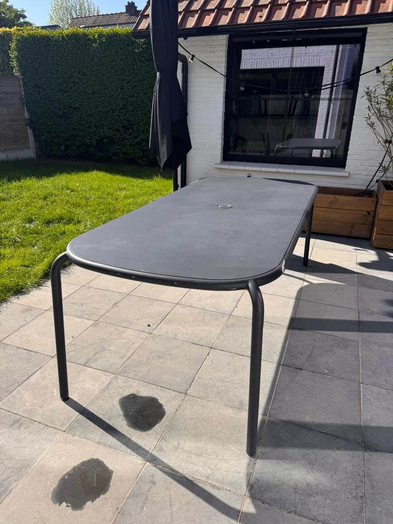 Fatboy Toni 8pers, Jardin & Terrasse, Tables de jardin, Utilisé, Ovale, Aluminium, Enlèvement