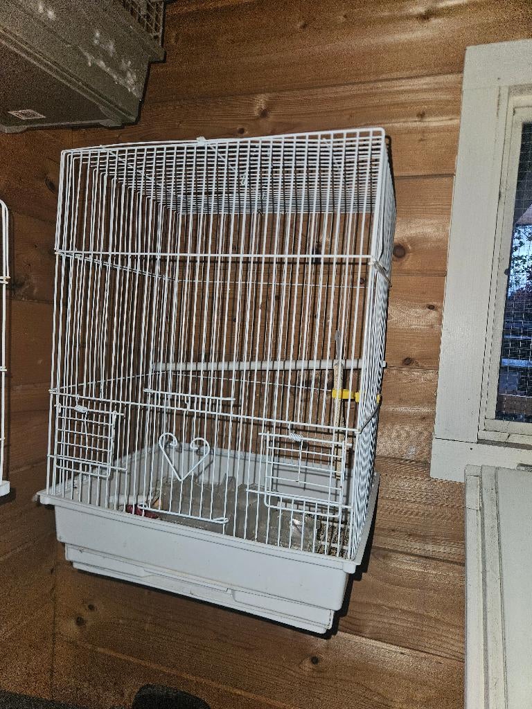 Vogelskooi, Enlèvement, Comme neuf, Métal, Cage à oiseaux