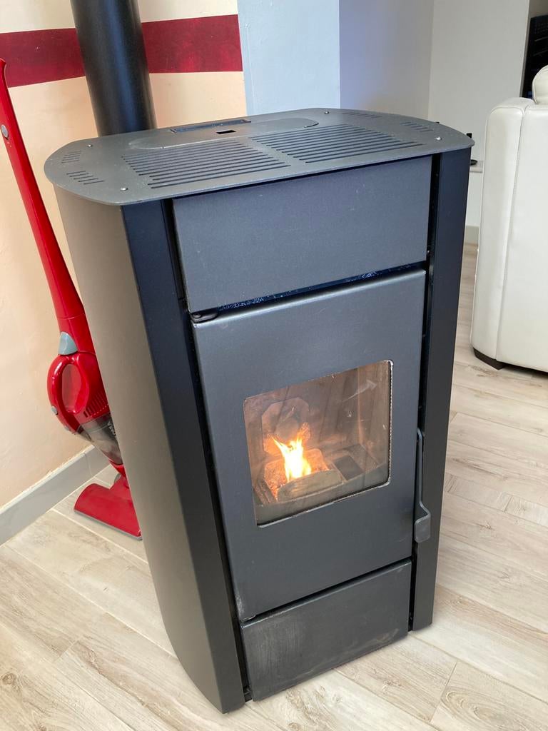 Te koop, Huis en Inrichting, Ophalen, Gebruikt, Pelletkachel, Vrijstaand