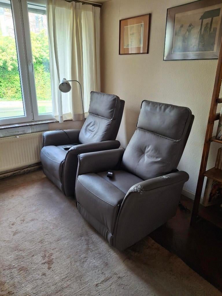 Fauteuil électrique, Maison & Meubles, Fauteuils, Utilisé, Synthétique, 75 à 100 cm, 75 à 100 cm, Enlèvement