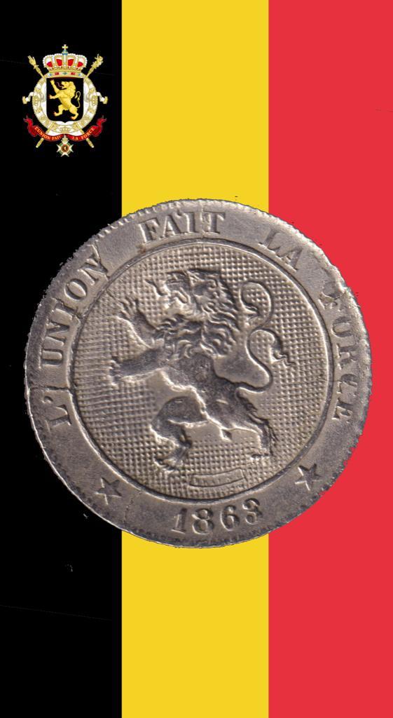 5 cent 1863 (gebroken 3) - Leopold I, Postzegels en Munten, Munten | België, Losse munt, Verzenden