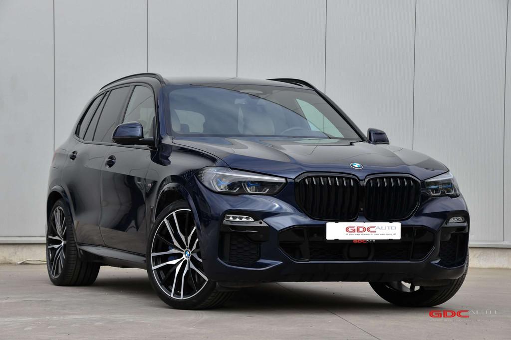 BMW X5 X5 Hybride l M Sport Pakket l (bj 2021, automaat), Auto's, Automaat, Blauw, Leder, 5 zetels