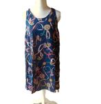 (120)- robe femme t.40 bleu rouge, Taille 38/40 (M), Enlèvement ou Envoi, Comme neuf, Longueur genou