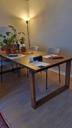 Eikenhouten eettafel – 8 personen, Huis en Inrichting, Tafels | Eettafels, Ophalen, 100 tot 150 cm, Eikenhout, 200 cm of meer