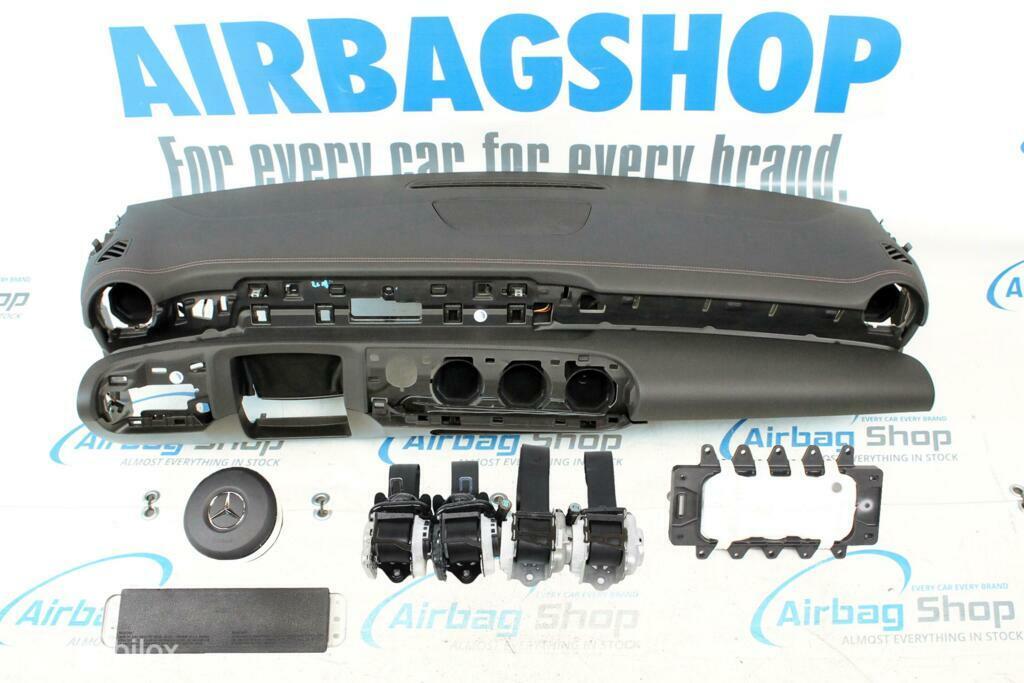 Airbag kit Tableau de bord couture brun Mercedes W177, Enlèvement ou Envoi, Utilisé