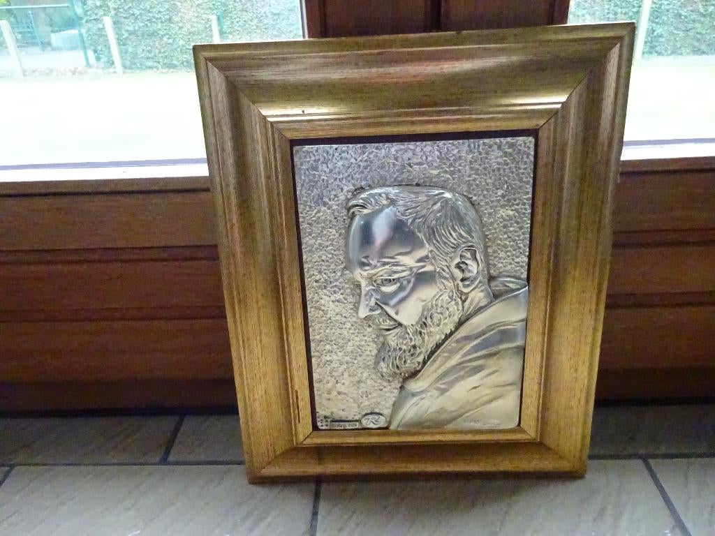 Antieke kader met afbeelding Jozef, Antiek en Kunst, Ophalen of Verzenden