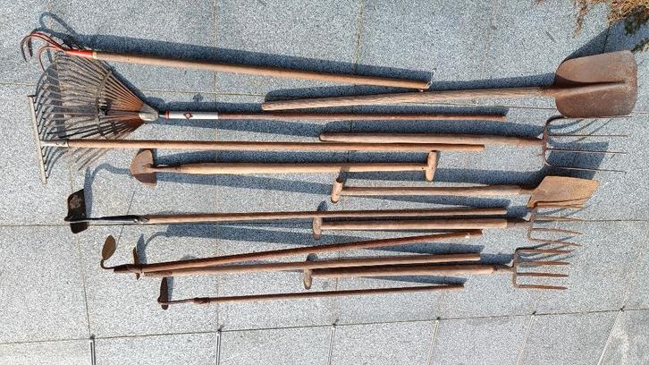 Diverse hand tuin gereedschappen vanaf 2 euro, Jardin & Terrasse, Outils à main, Utilisé, Râteau, Enlèvement