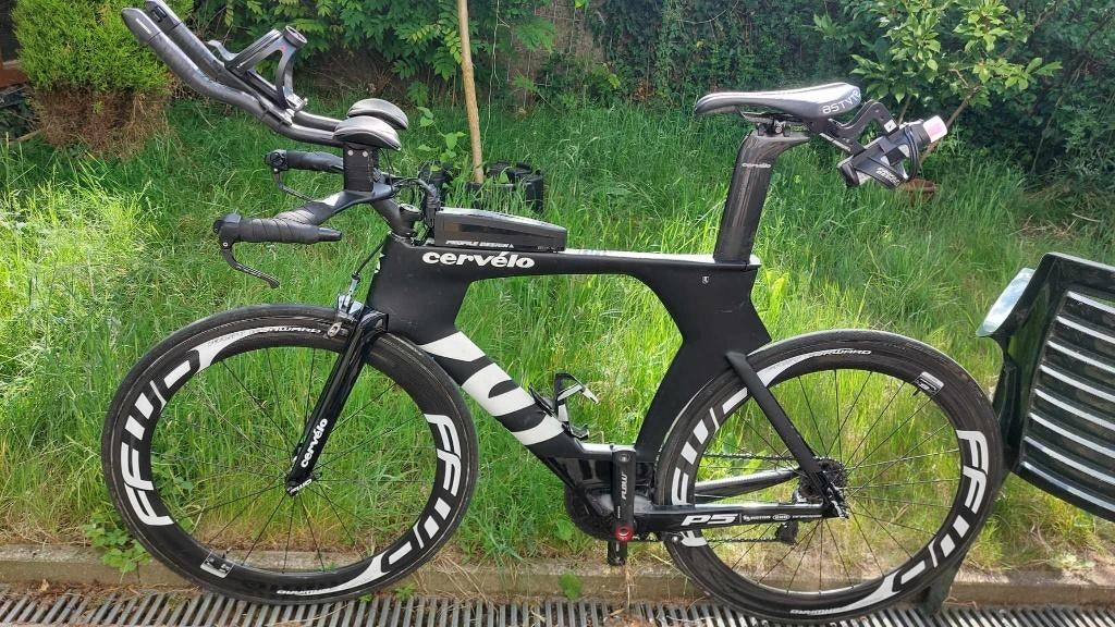 Cervélo P5 TT – tijdritfiets voor langere rijders, 28 inch, Gebruikt, Carbon, Heren