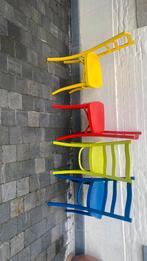 stevige houten Café stoelen, Huis en Inrichting, Stoelen, Ophalen, Gebruikt, Hout