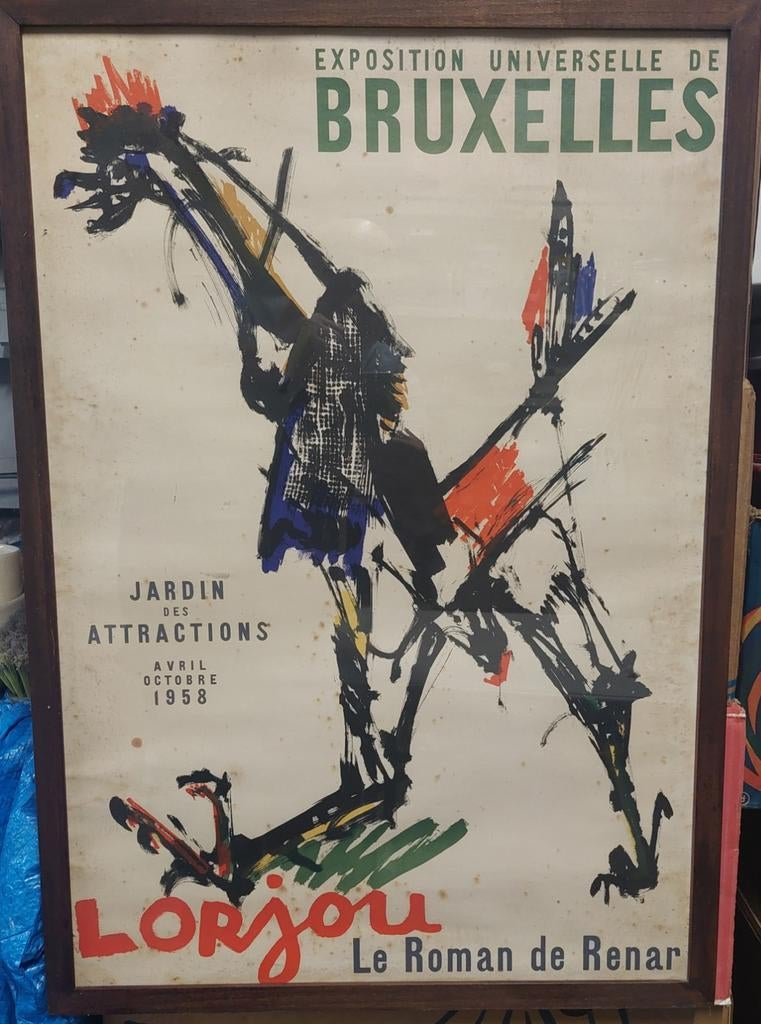 Affiche Lorjou 1958., Collections, Enlèvement ou Envoi