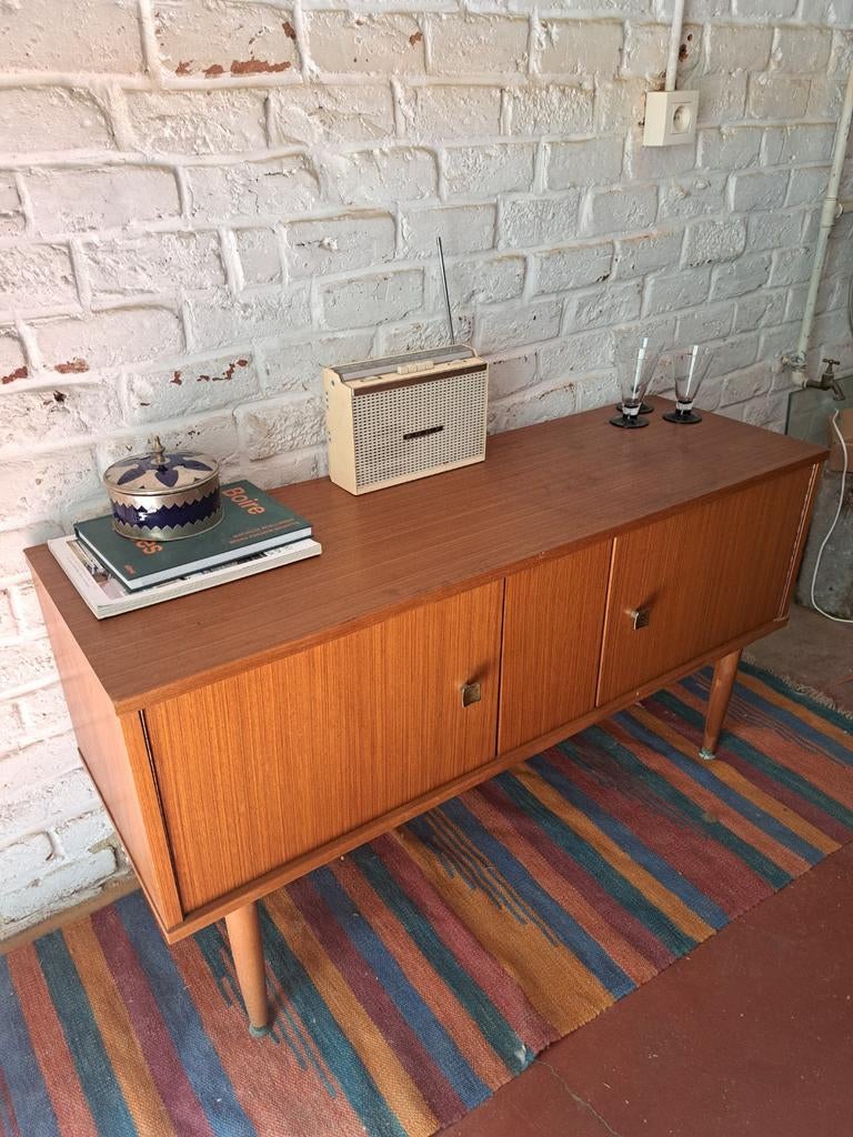 Meuble tv vintage, Maison & Meubles, Enlèvement ou Envoi, Teck