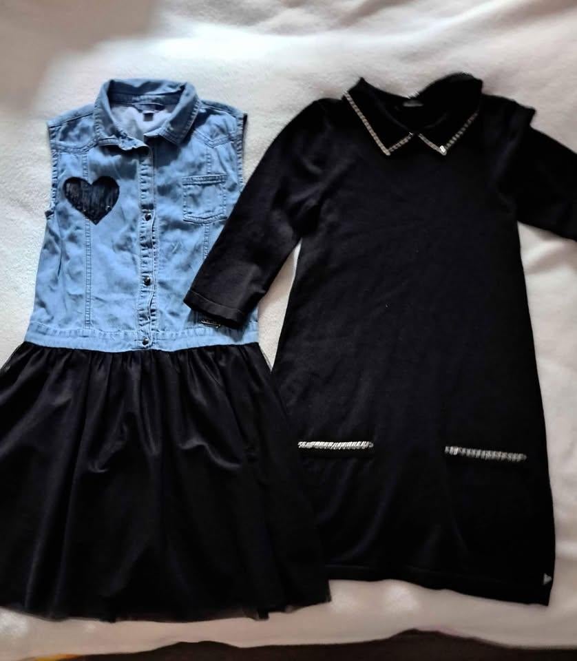 Guess, jurkjes mt (10jr) 134 / 140, Enfants & Bébés, Vêtements enfant | Taille 134, Enlèvement ou Envoi, Comme neuf, Fille, Robe ou Jupe