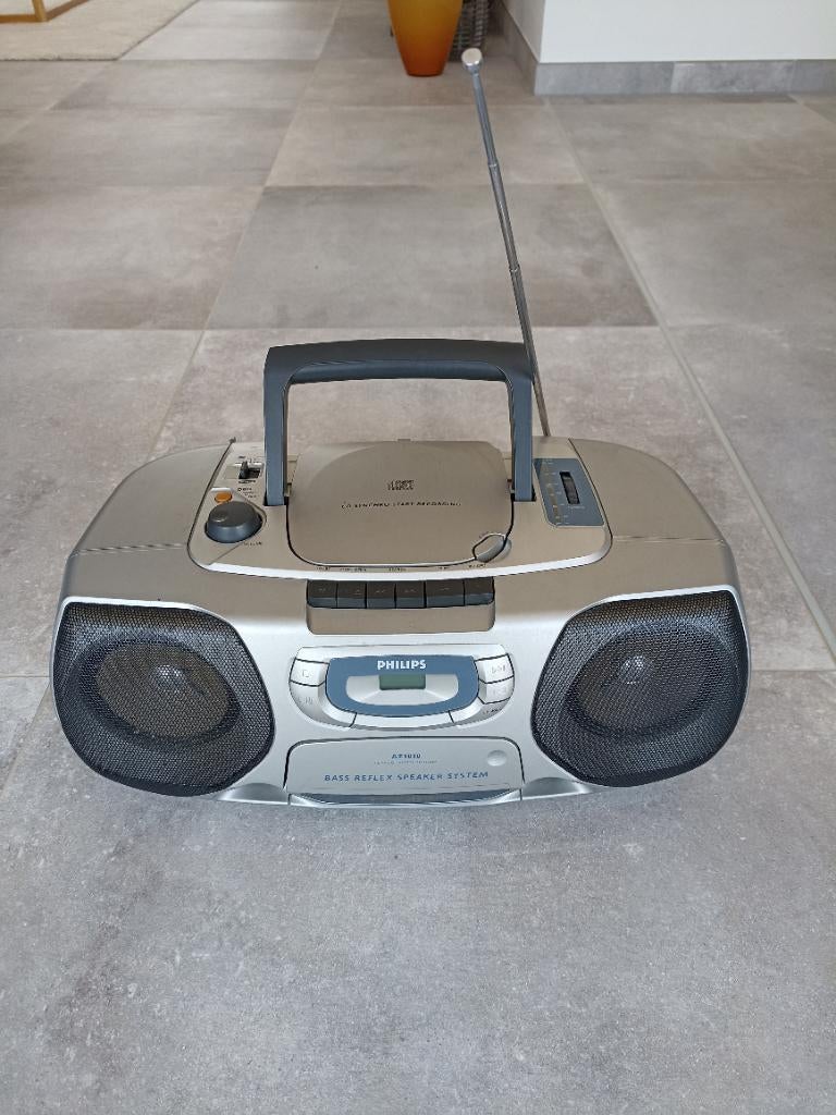 Radio cd cassette Philips AZ1010, Enlèvement, Utilisé, Radio, Avec lecteur de CD