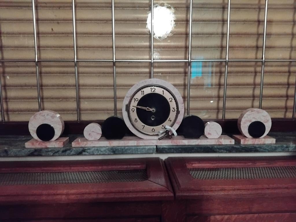 HORLOGE GARNITURE DE CHEMINEE, Antiquités & Art, Antiquités | Horloges, Enlèvement