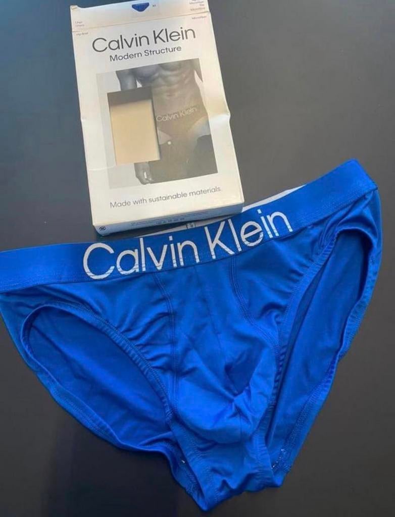 Calvin Klein Microfiber Slip, Verzenden, Blauw, Slip