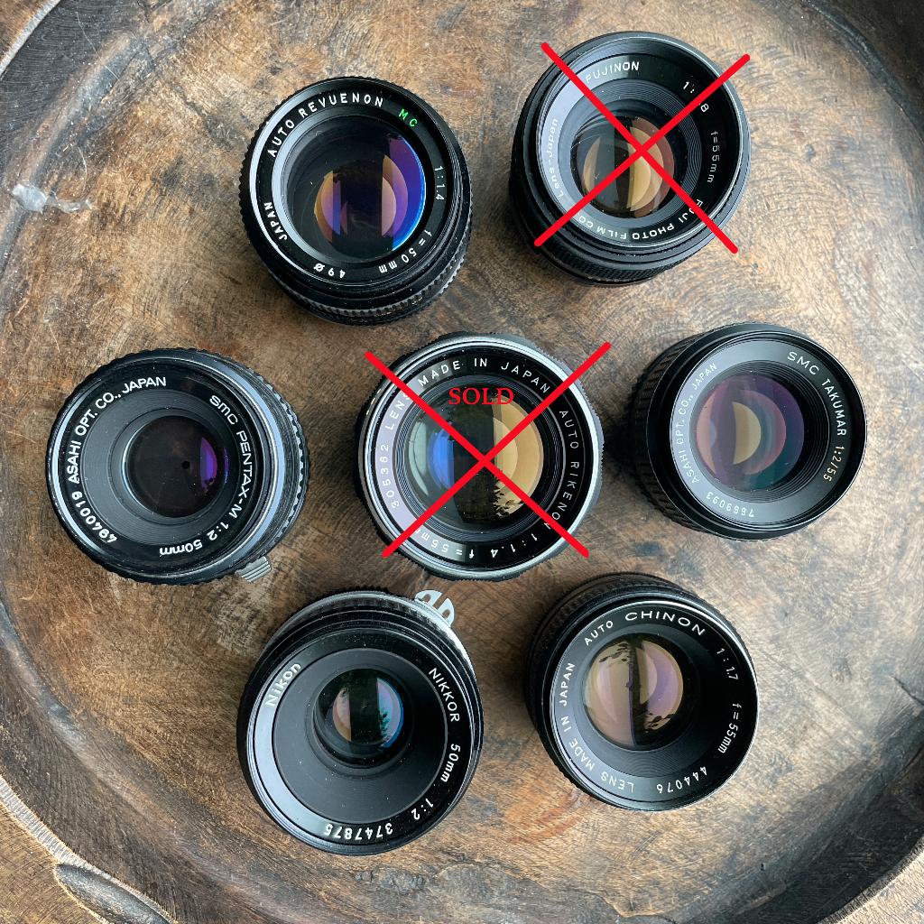 Top Manual Prime 50mm lenses - M42 - Nikon F - Pentax K, Ophalen of Verzenden, Zo goed als nieuw, Standaardlens