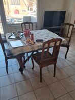 Salle à manger très ancienne., Maison & Meubles, Enlèvement, Comme neuf, Ancien, 4 à 6 chaises