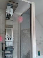 Cabine de douche, colonne récente en acier inoxydable et bac, Enlèvement, Utilisé