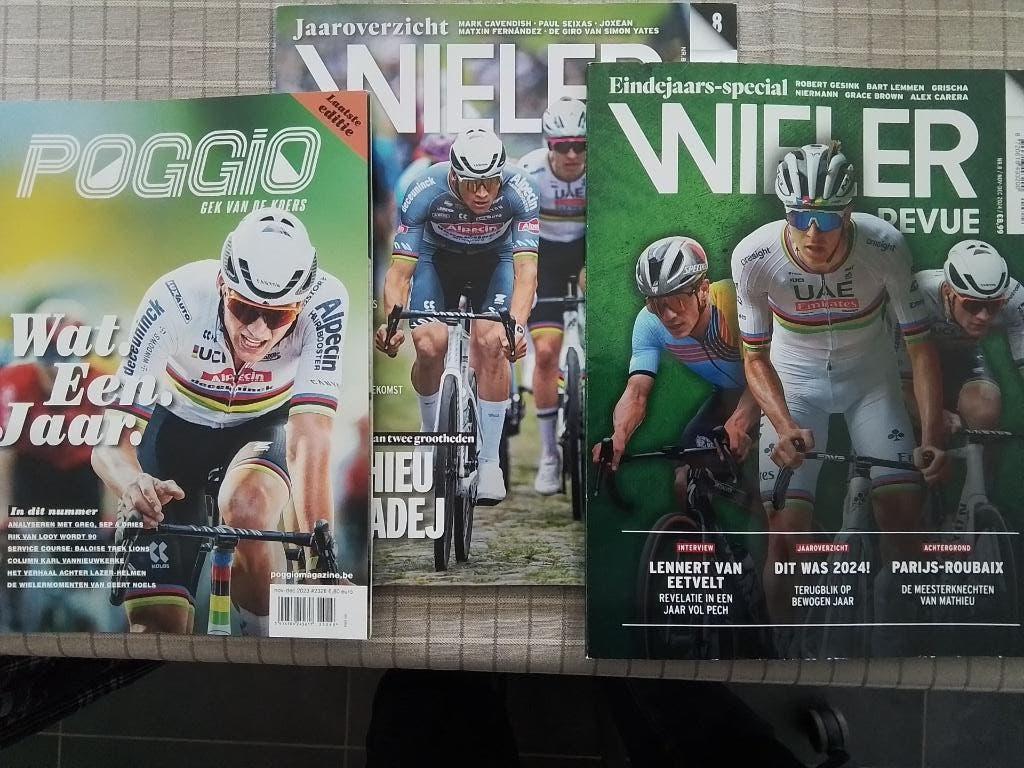 Wielerjaaroverzichten '23 - '24 - '25: 4€/st of 10€/alles, Boeken, Sportboeken, Ophalen, Nieuw