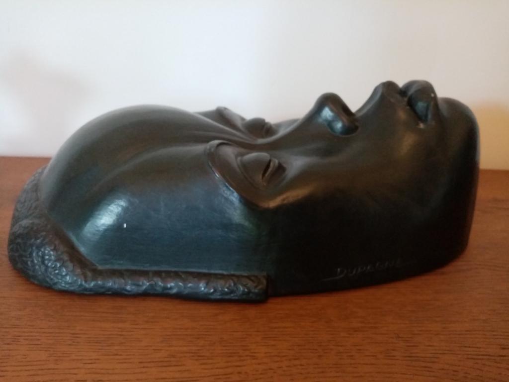 Arthur Dupagne terre cuite masque africain art déco africani, Antiquités & Art, Enlèvement, Masque
