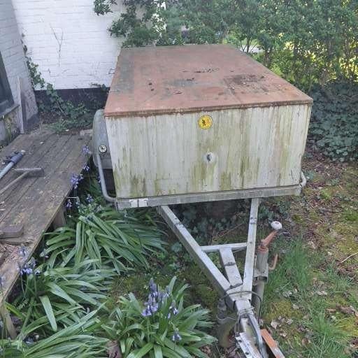 gesloten aanhangwagen, Enlèvement, Utilisé