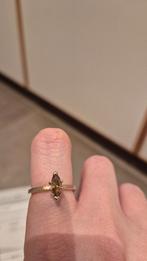 18kt champagne gouden marquise ring van 0,53cts, Ophalen, Gebruikt, Goud, Goud