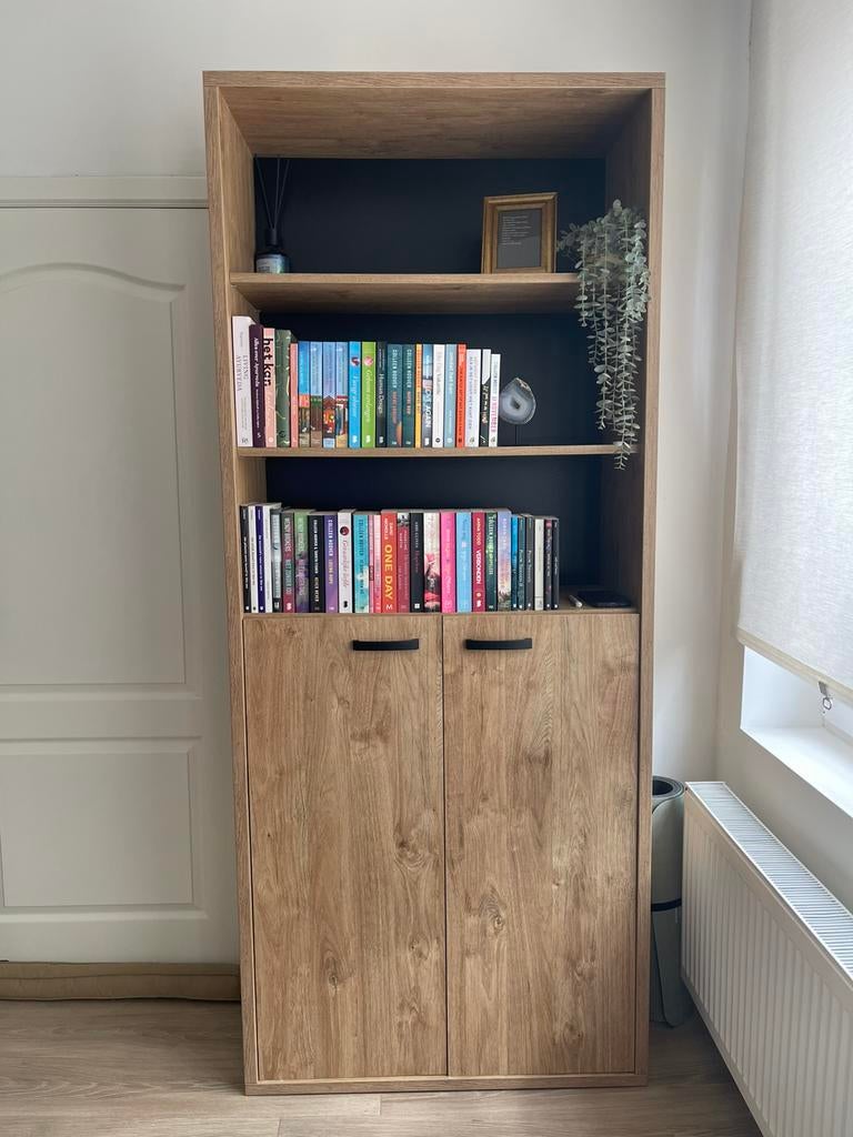 Boekenkast, Ophalen, Met deur(en), 200 cm of meer, 50 tot 100 cm