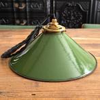 Lampe suspendue émaillée conique vintage. Quatre pièces ! PR, Enlèvement ou Envoi