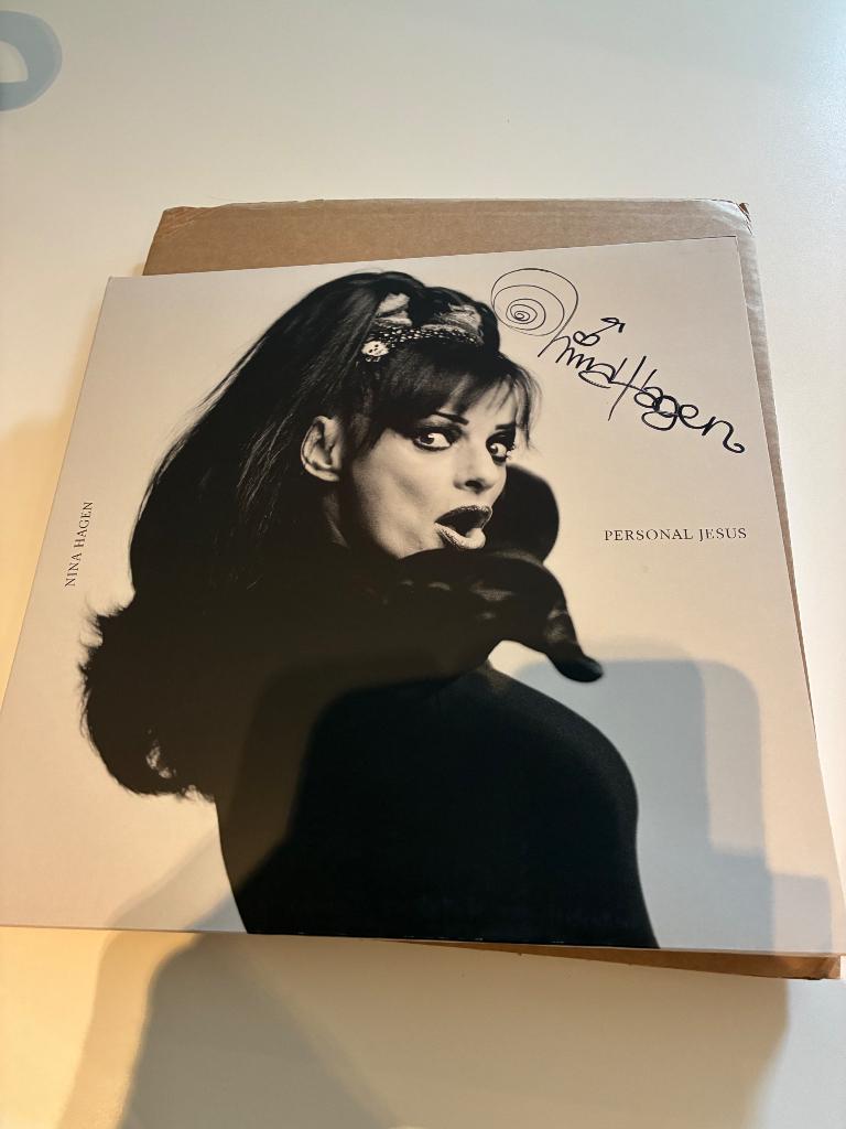 Nina Hagen Personal Jesus gesigneerde vinyl handtekening, 2020 tot heden, 12 inch, Nieuw in verpakking, Fotohoes
