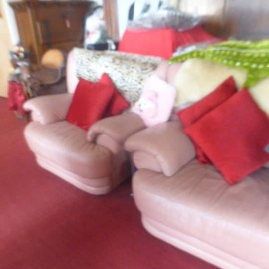 4 fauteuils cuir vintage, Maison & Meubles, Enlèvement, Utilisé, Autres matériaux