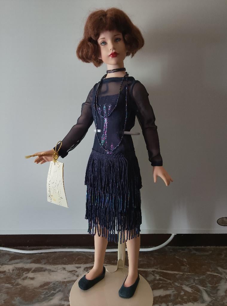 Vintage porseleinen Tonner pop zeldzaam, Verzamelen, Poppen, Ophalen, Gebruikt, Pop