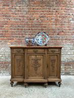Antieke eikenhouten commode met marmeren blad, Enlèvement