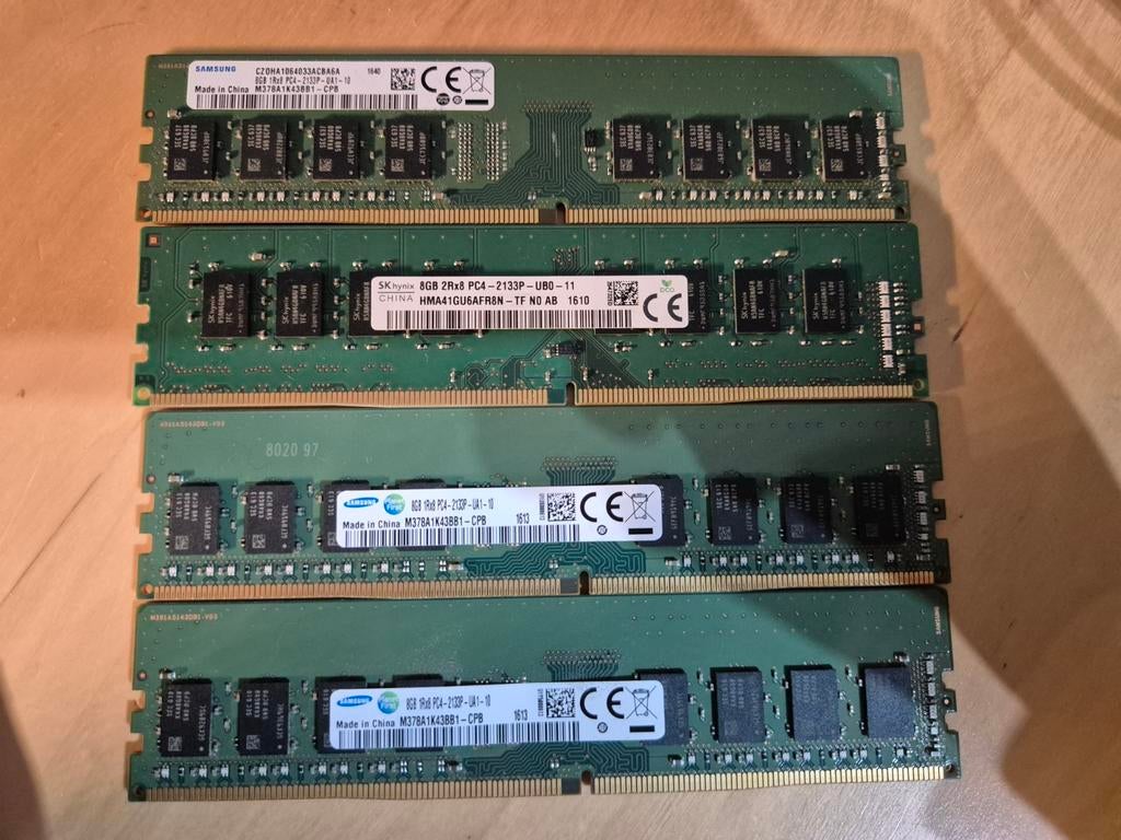 4X8 GB 2133 MHz DDR4-bundel, Computers en Software, RAM geheugen, DDR4